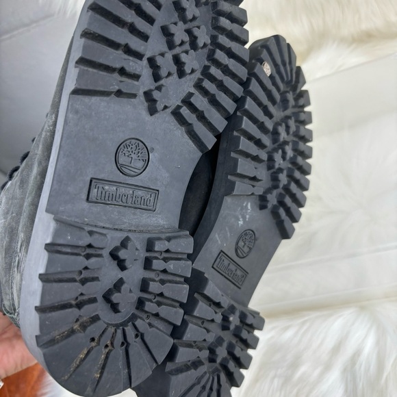 TIMBERLAND BOOTS BLACK COLOR SIZE 4 KIDS - Picture 7 of 8